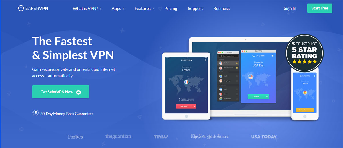 Try SaferVPN now