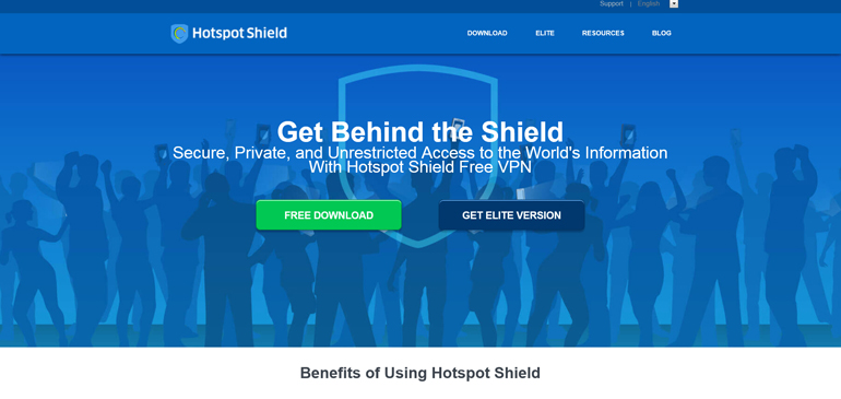 Hotspot Shield for browser