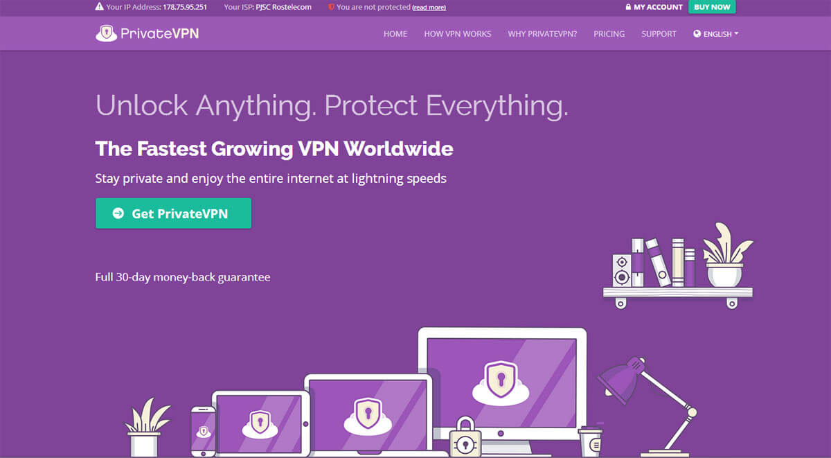 Visit site PrivateVPN