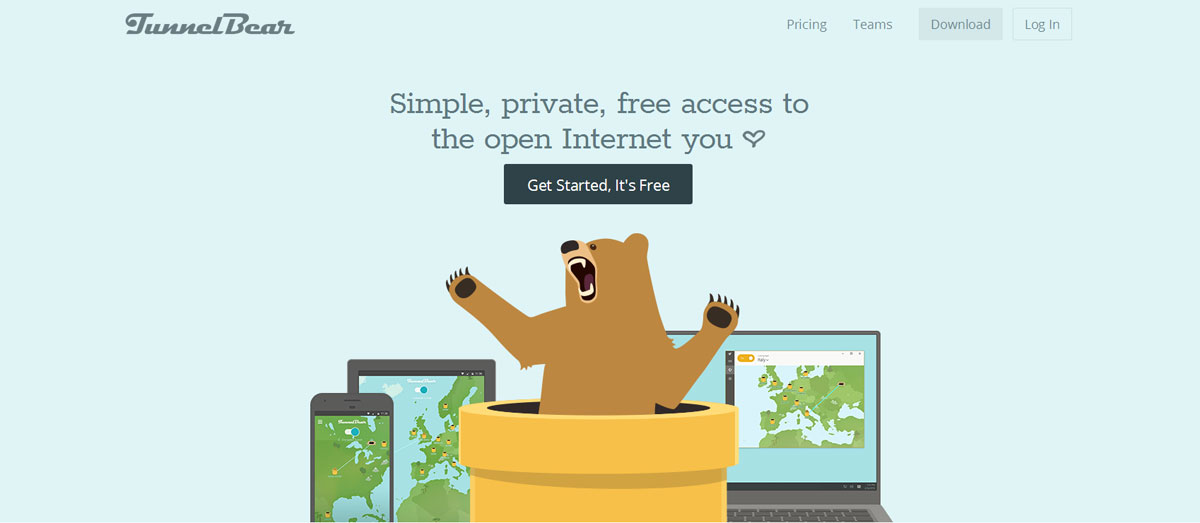 TunnelBear for browser